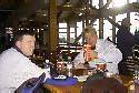 Rob and Steve on a lunch break