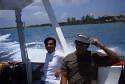 Shakir and Shehryar on the water.